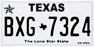 TX license plate BXG7324