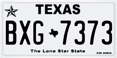 TX license plate BXG7373