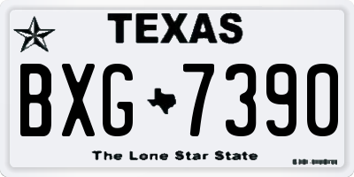 TX license plate BXG7390