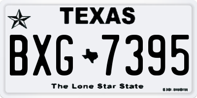 TX license plate BXG7395