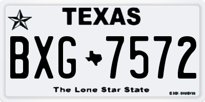TX license plate BXG7572