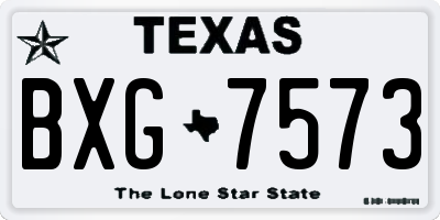 TX license plate BXG7573