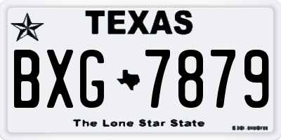 TX license plate BXG7879