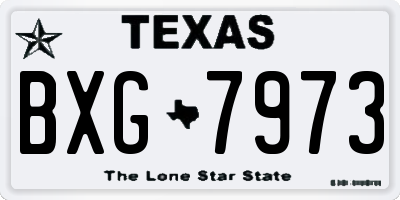 TX license plate BXG7973