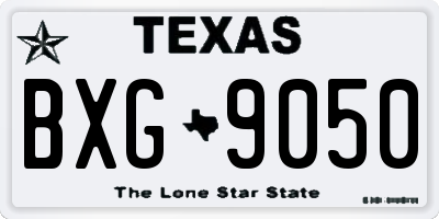 TX license plate BXG9050