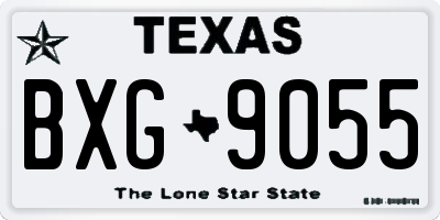 TX license plate BXG9055