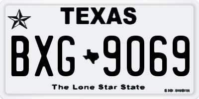 TX license plate BXG9069