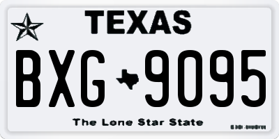 TX license plate BXG9095