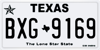 TX license plate BXG9169
