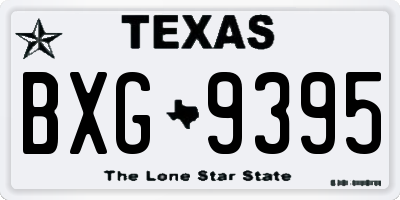 TX license plate BXG9395