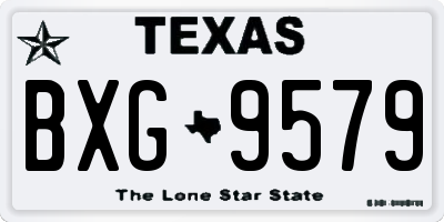 TX license plate BXG9579