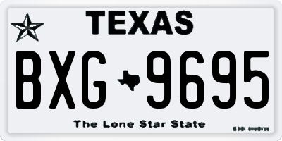 TX license plate BXG9695