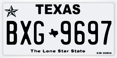 TX license plate BXG9697