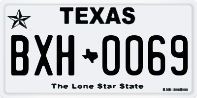 TX license plate BXH0069