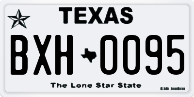 TX license plate BXH0095