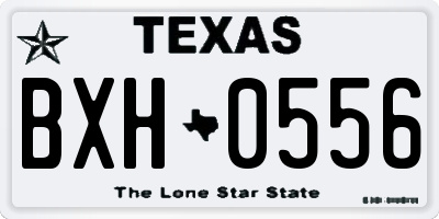 TX license plate BXH0556