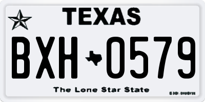 TX license plate BXH0579