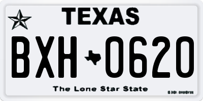 TX license plate BXH0620