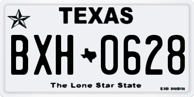 TX license plate BXH0628