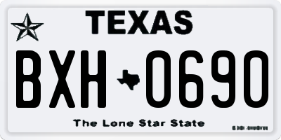 TX license plate BXH0690