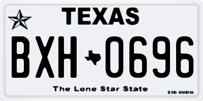 TX license plate BXH0696