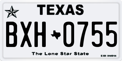 TX license plate BXH0755