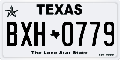 TX license plate BXH0779