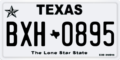 TX license plate BXH0895
