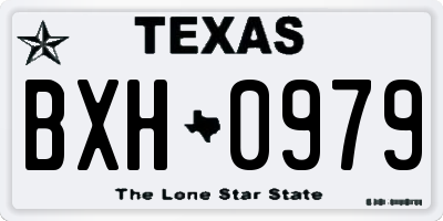 TX license plate BXH0979
