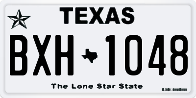 TX license plate BXH1048