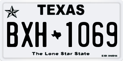 TX license plate BXH1069