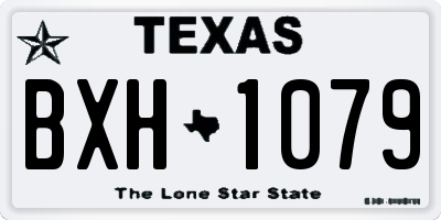 TX license plate BXH1079