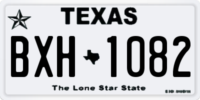 TX license plate BXH1082