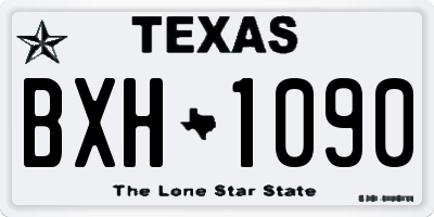 TX license plate BXH1090