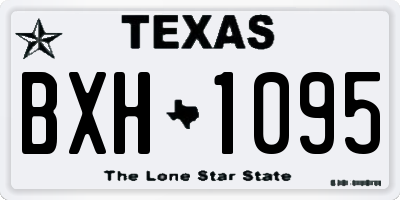 TX license plate BXH1095