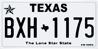 TX license plate BXH1175