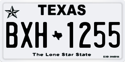 TX license plate BXH1255