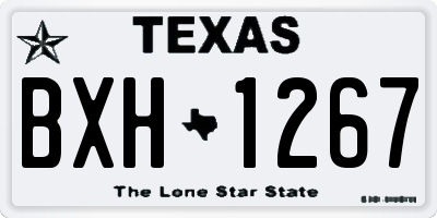 TX license plate BXH1267
