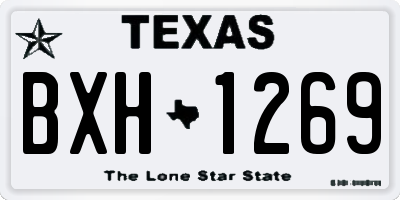 TX license plate BXH1269