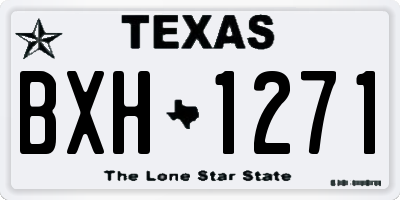 TX license plate BXH1271