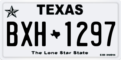 TX license plate BXH1297