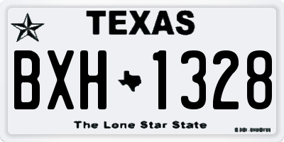 TX license plate BXH1328