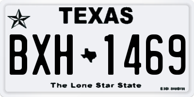 TX license plate BXH1469