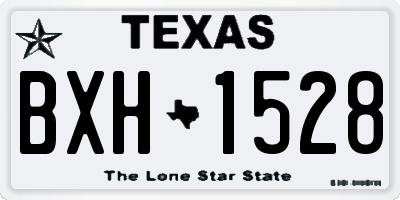 TX license plate BXH1528
