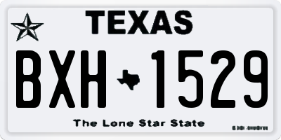 TX license plate BXH1529