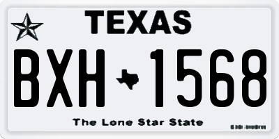 TX license plate BXH1568