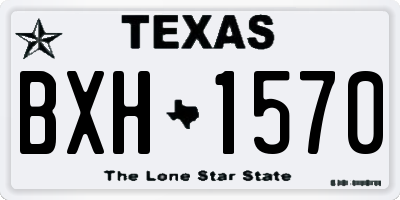 TX license plate BXH1570