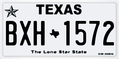 TX license plate BXH1572