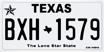 TX license plate BXH1579