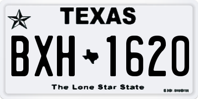 TX license plate BXH1620
